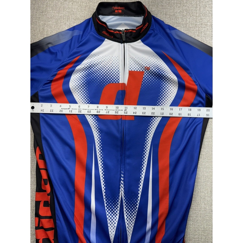 Didoo Bike Wear Cycling Jersey Shirt Bicycle Full Zip Size L - Picture 5 of 6